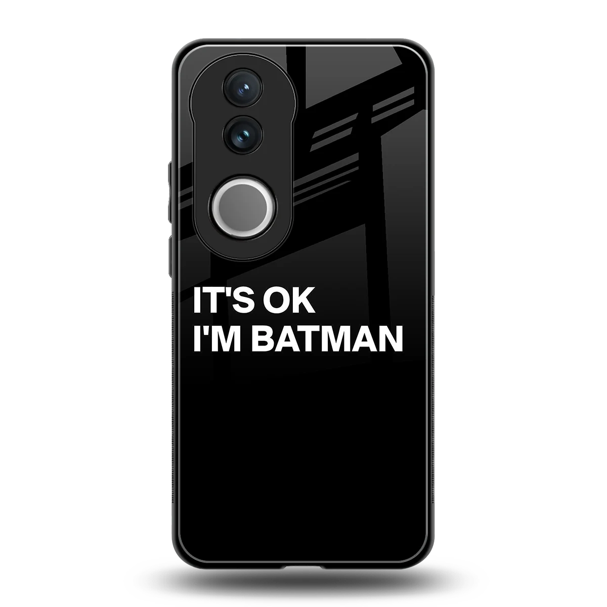 Dark Knight back phone cover | glass case for vivo v50