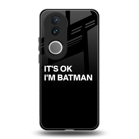 Dark Knight back phone cover | glass case for vivo v50