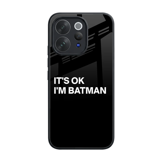 Dark Knight back phone cover | glass case for vivo v70 elite