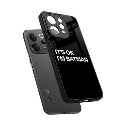 Dark Knight sleek vivo v70 cover with tempered glass back and TPU edges