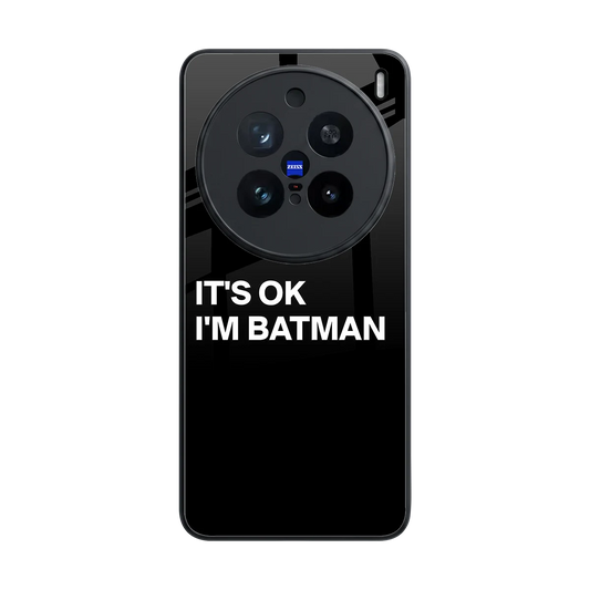 Dark Knight back phone cover | glass case for vivo x200 pro