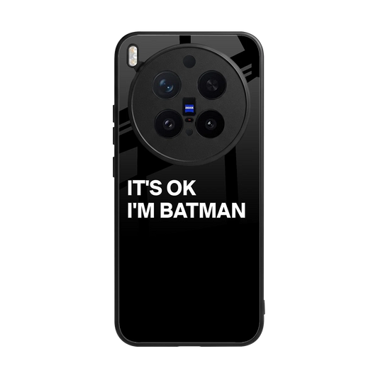 Dark Knight back phone cover | glass case for vivo x300 pro