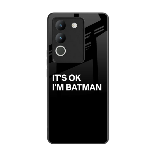 Dark Knight back phone cover | glass case for vivo y200 5g