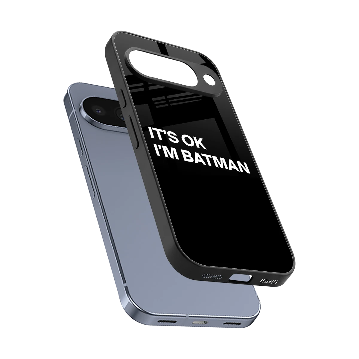 Dark Knight sleek google pixel 10 cover with tempered glass back and TPU edges