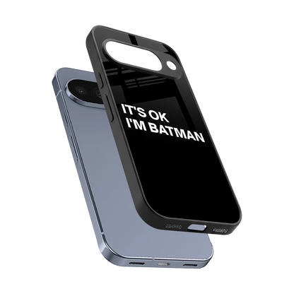 Dark Knight sleek google pixel 10 cover with tempered glass back and TPU edges