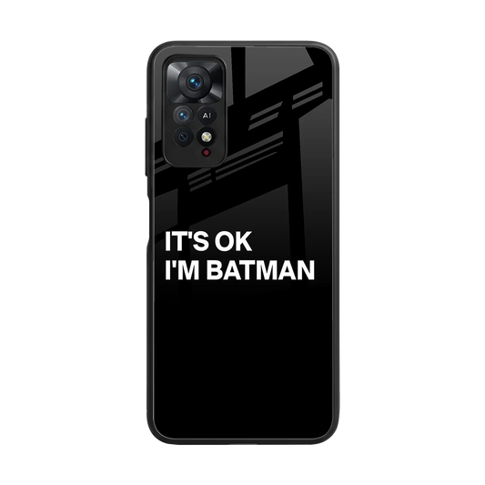Dark Knight back phone cover | glass case for redmi note 11 pro