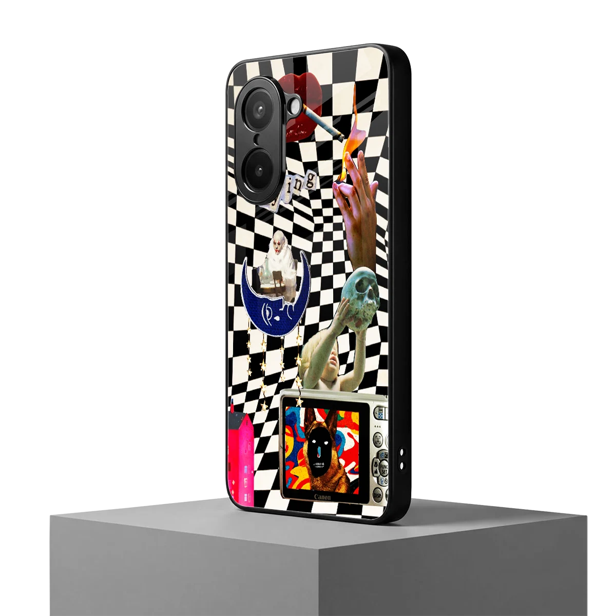 Dark Trip oneplus nord ce5 5g mobile cover | shockproof glass phone case