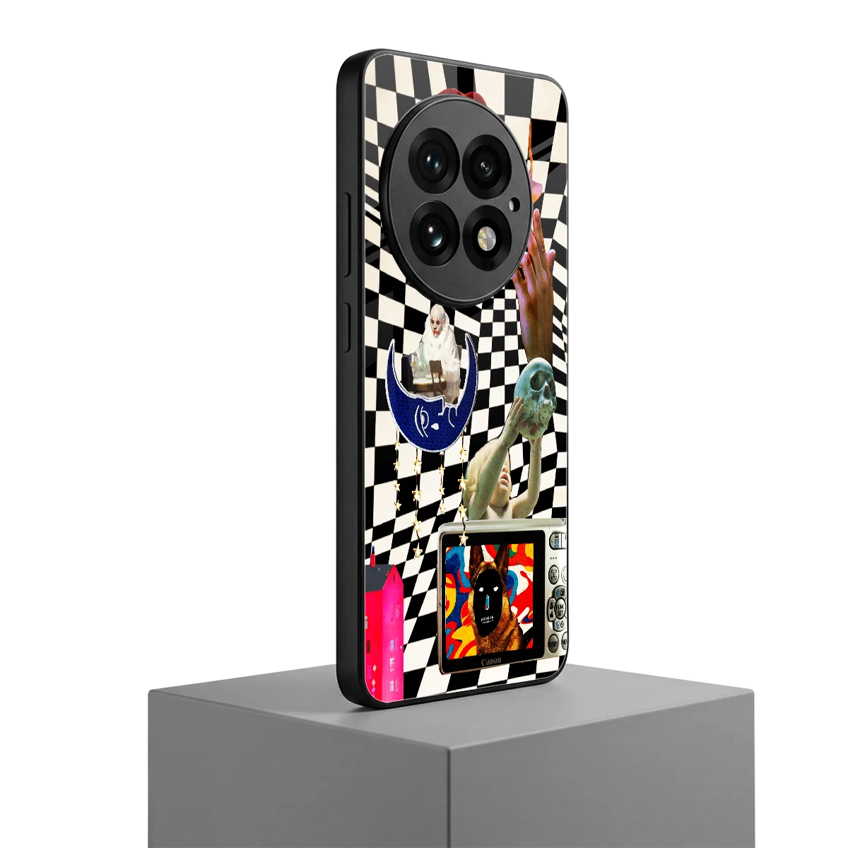 Dark Trip oneplus 13 mobile cover | shockproof glass phone case