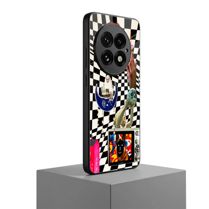 Dark Trip oneplus 13 mobile cover | shockproof glass phone case