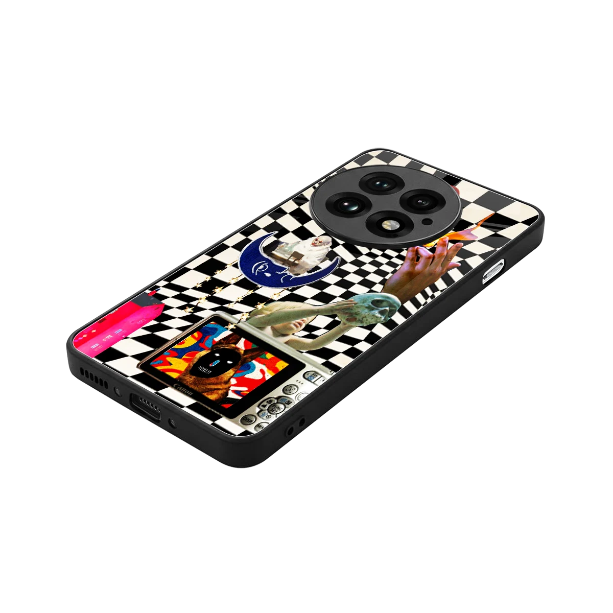 Dark Trip stylish phone case for oneplus 13 | glossy glass and slim fit