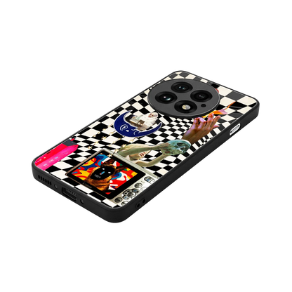 Dark Trip stylish phone case for oneplus 13 | glossy glass and slim fit