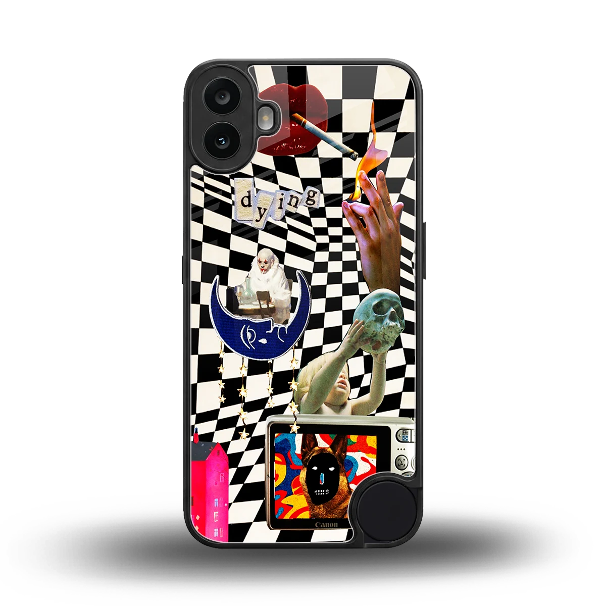 Dark Trip back phone cover | glass case for cmf nothing phone 1