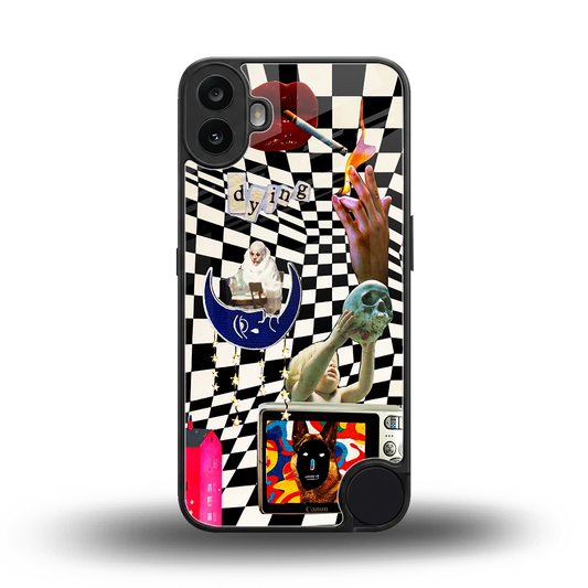 Dark Trip back phone cover | glass case for cmf nothing phone 1