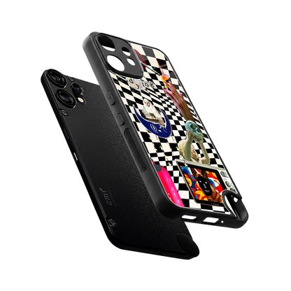 Dark Trip sleek cmf nothing phone 2 pro cover with tempered glass back and TPU edges
