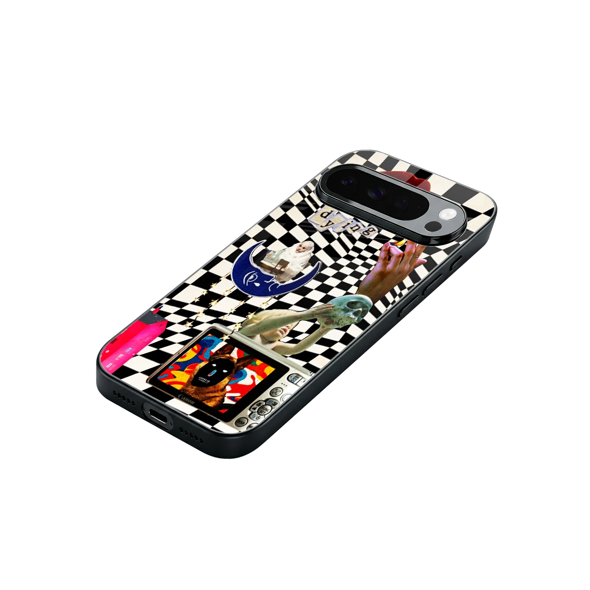 Dark Trip stylish phone case for google pixel 10 pro xl | glossy glass and slim fit