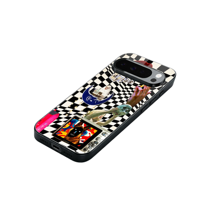 Dark Trip stylish phone case for google pixel 10 pro xl | glossy glass and slim fit