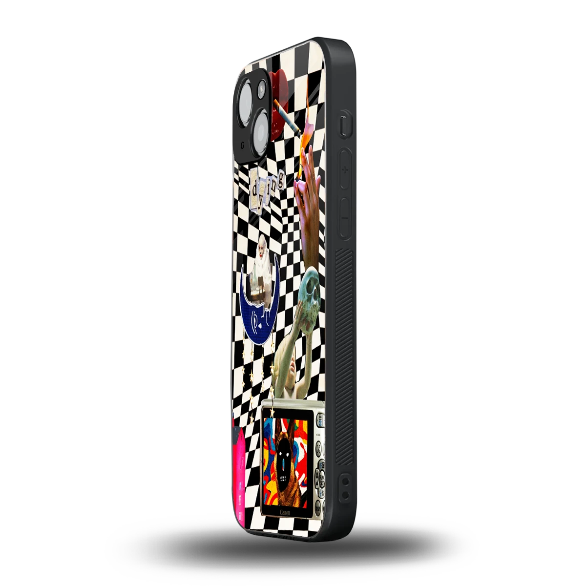 Dark Trip iphone 15 mobile cover | shockproof glass phone case