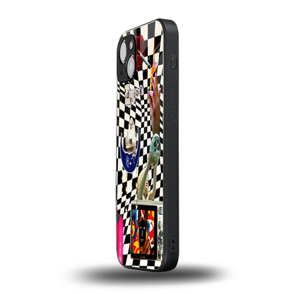 Dark Trip iphone 15 mobile cover | shockproof glass phone case