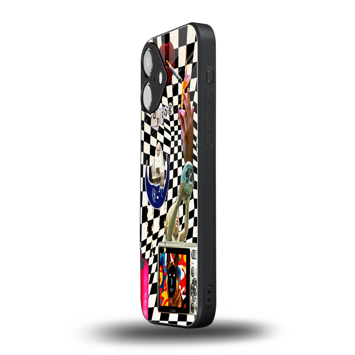 Dark Trip iPhone 16 mobile cover | shockproof glass phone case