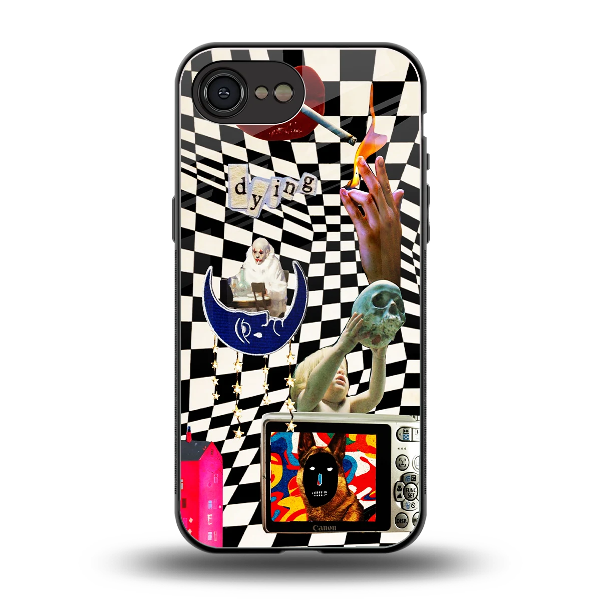 Dark Trip back phone cover | glass case for iphone 17e