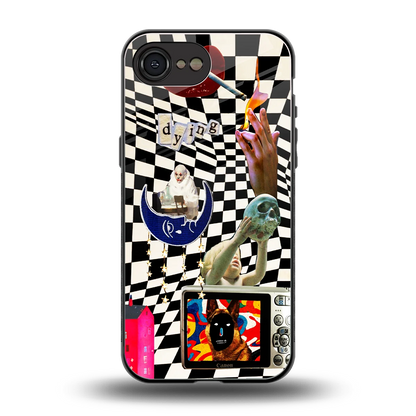 Dark Trip back phone cover | glass case for iphone 17e
