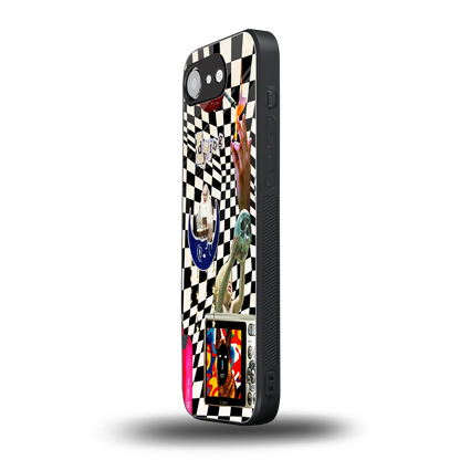 Dark Trip iphone 16e mobile cover | shockproof glass phone case