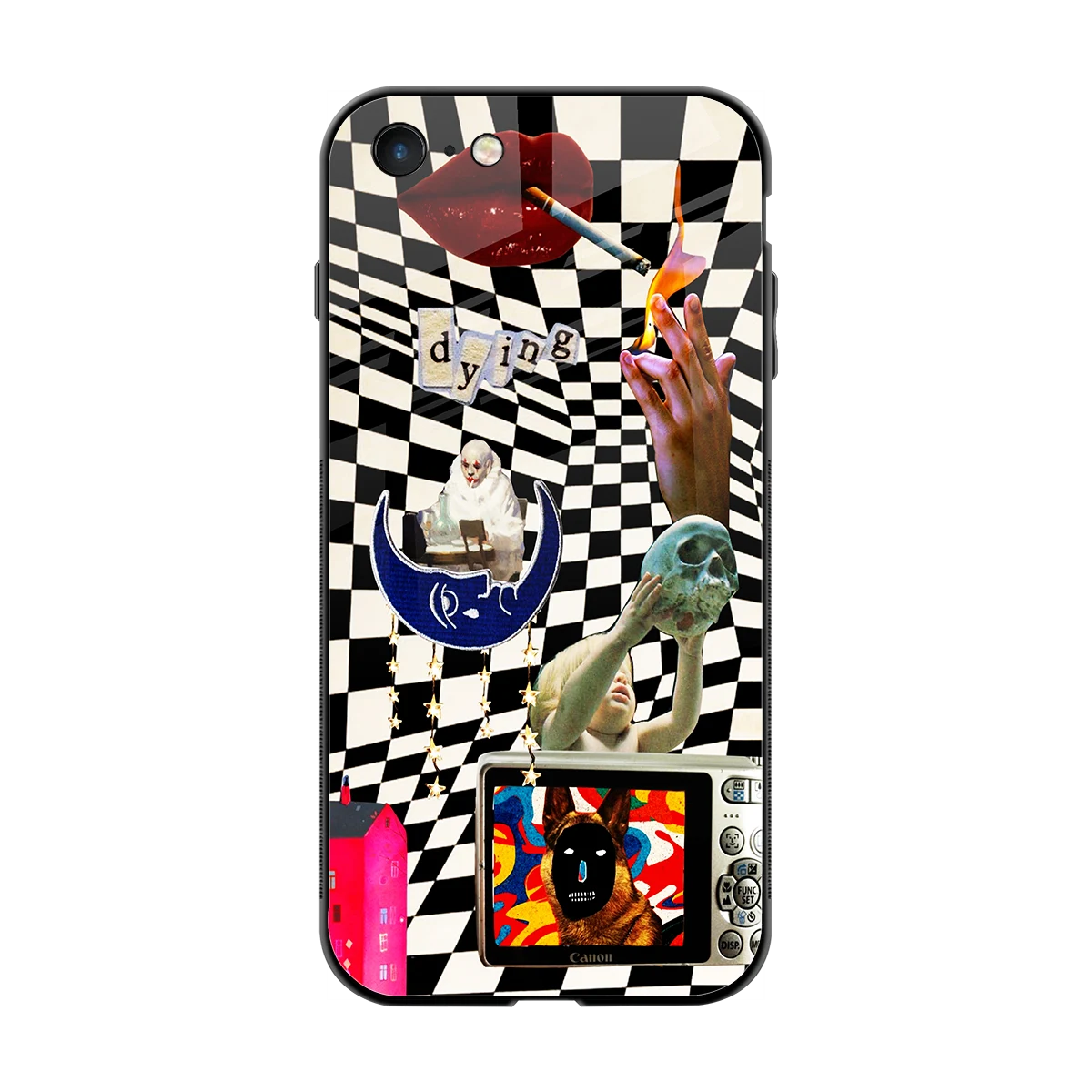 Dark Trip back phone cover | glass case for iphone 7