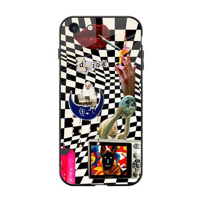 Dark Trip back phone cover | glass case for iphone 7