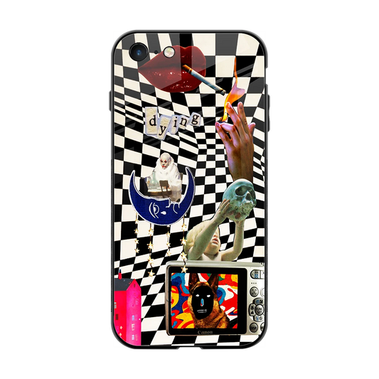 Dark Trip back phone cover | glass case for iphone 8