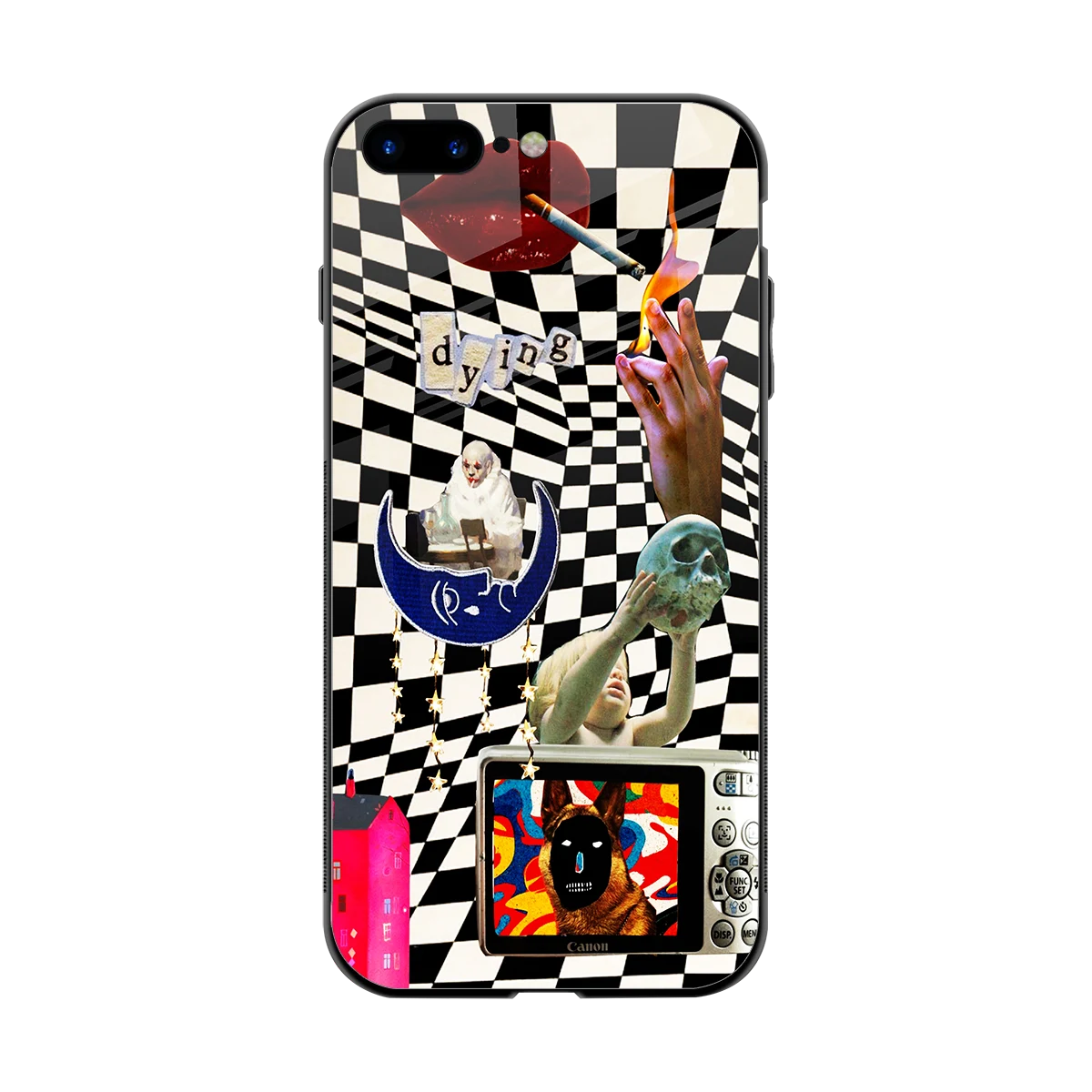 Dark Trip back phone cover | glass case for iphone 7 plus