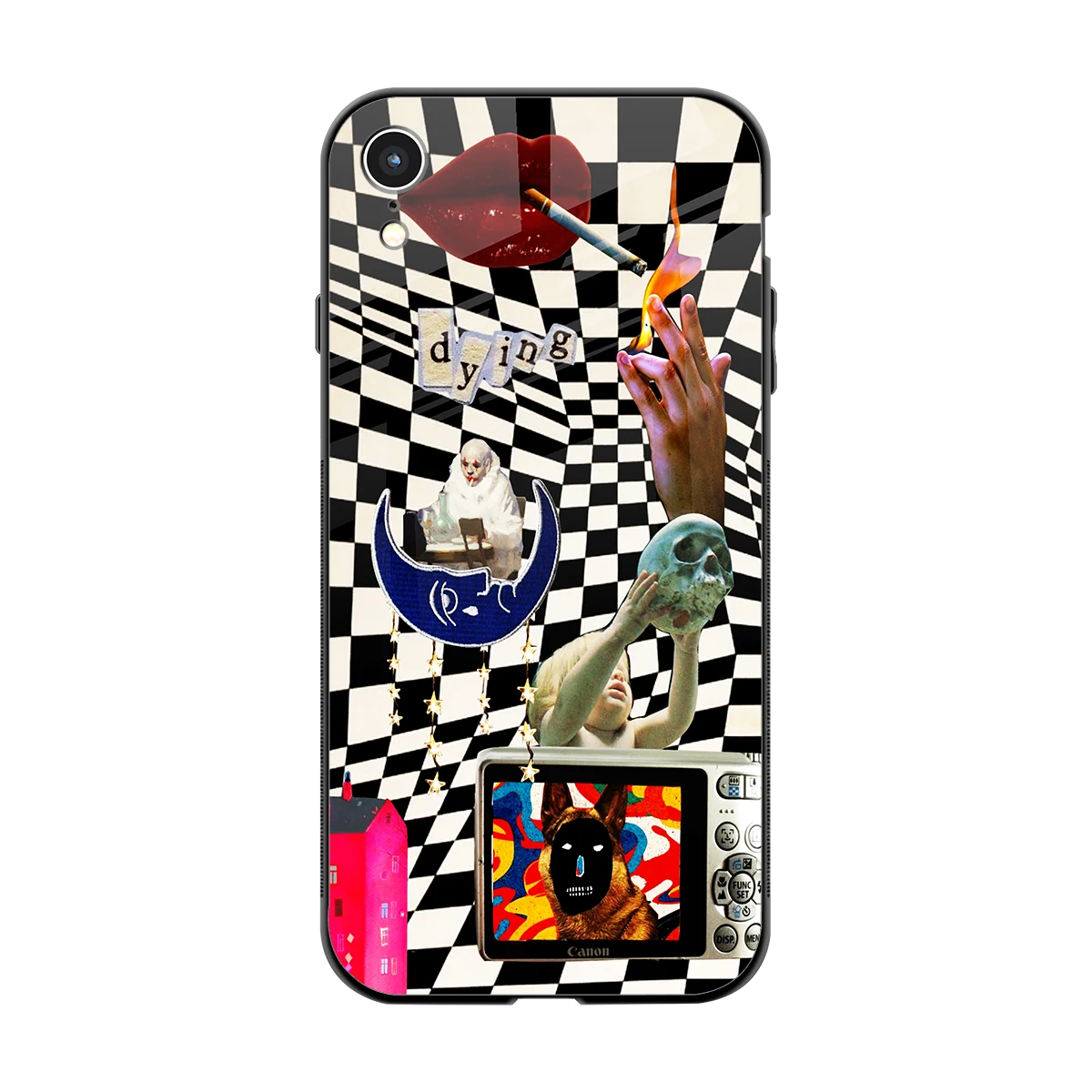 Dark Trip back phone cover | glass case for iphone xr