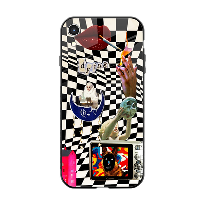 Dark Trip back phone cover | glass case for iphone xr