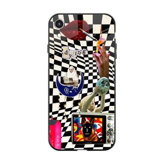 Dark Trip back phone cover | glass case for iphone xr