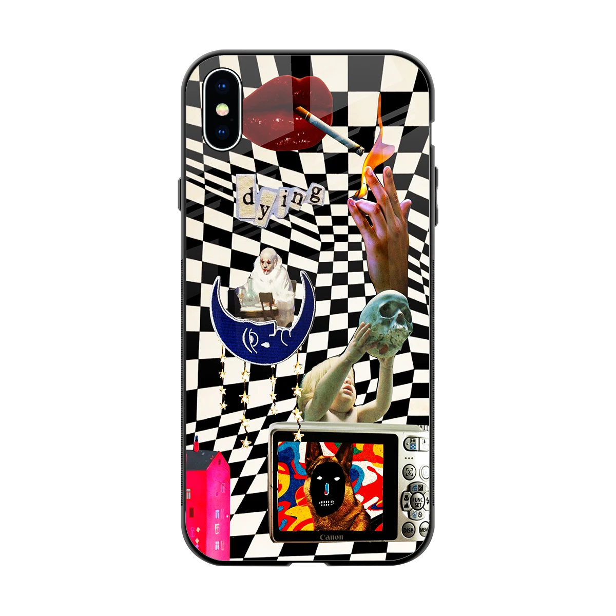 Dark Trip back phone cover | glass case for iphone xs max