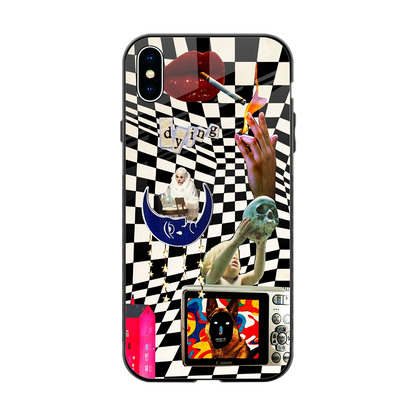 Dark Trip back phone cover | glass case for iphone xs max