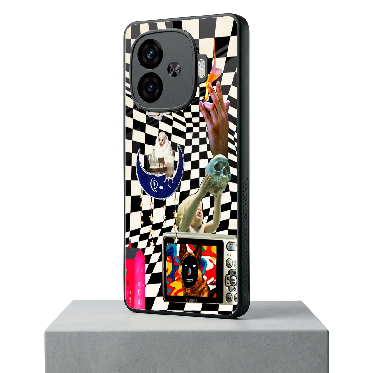 Dark Trip iqoo neo 10r 5g mobile cover | shockproof glass phone case