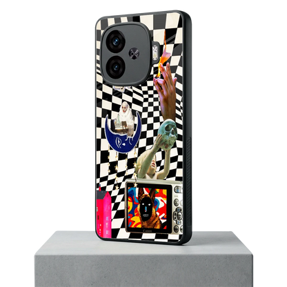 Dark Trip iqoo neo 10r 5g mobile cover | shockproof glass phone case