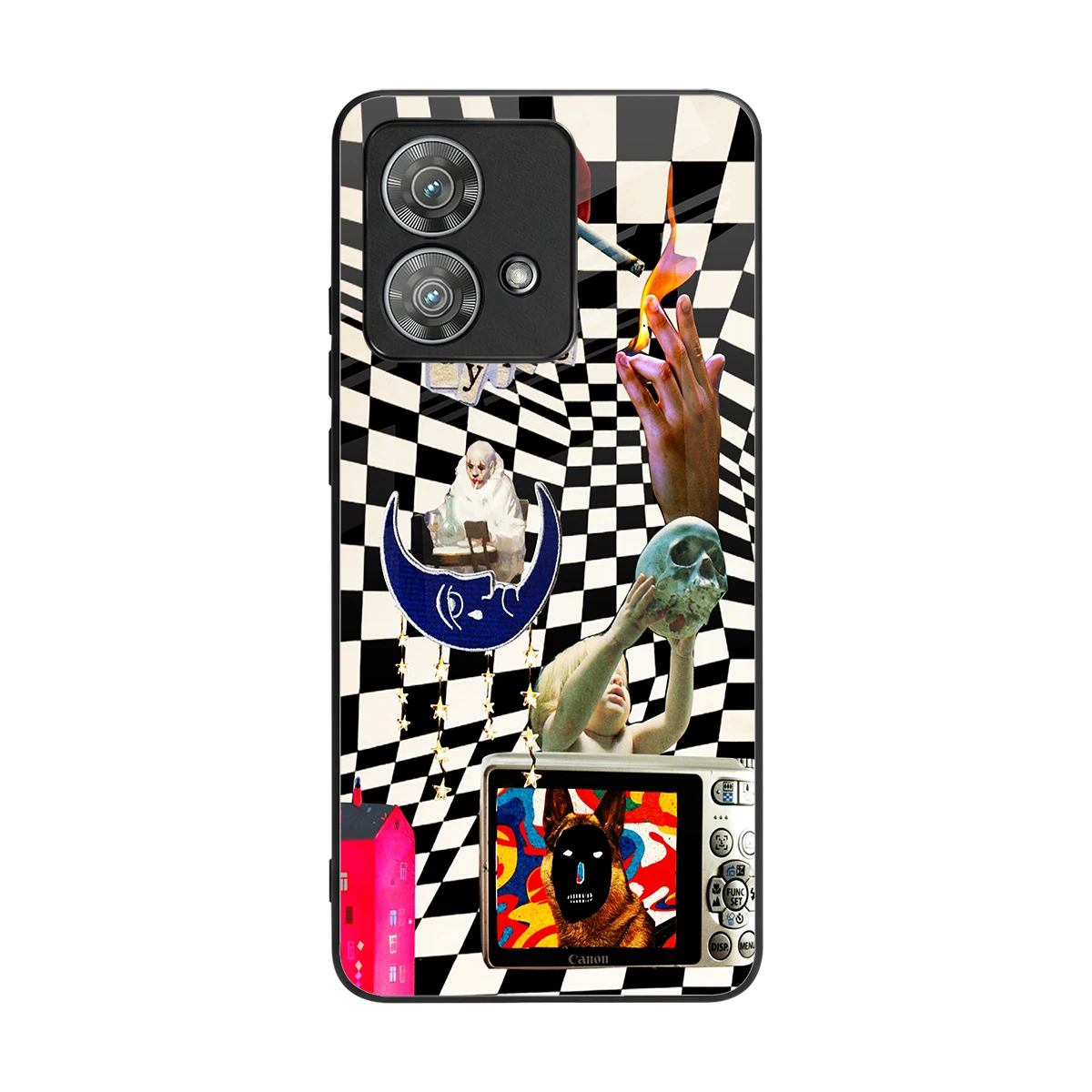 Dark Trip back phone cover | glass case for motorola edge 40 neo 5g