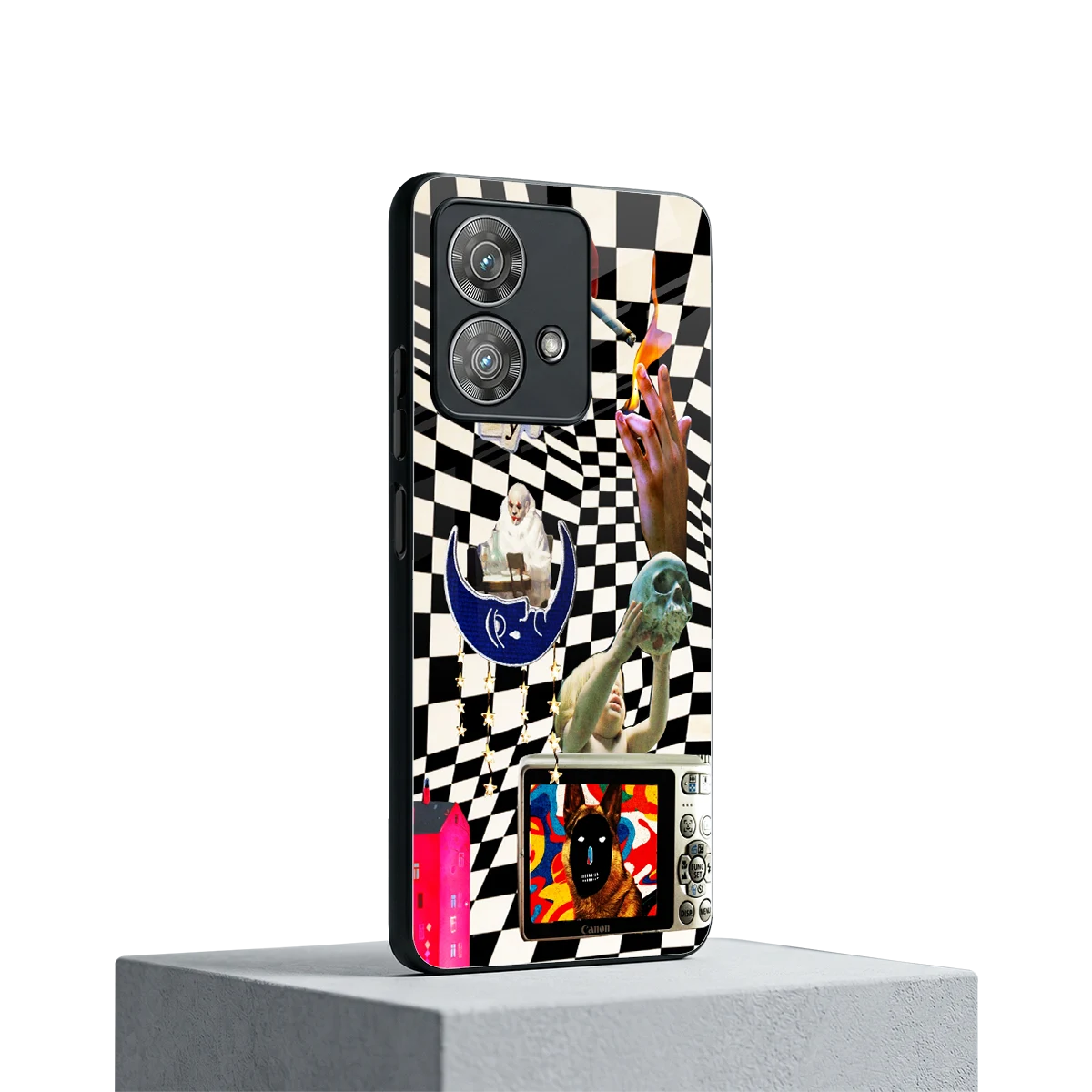 Dark Trip motorola edge 40 neo 5g mobile cover | shockproof glass phone case