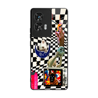 Dark Trip back phone cover | glass case for motorola edge 50 fusion