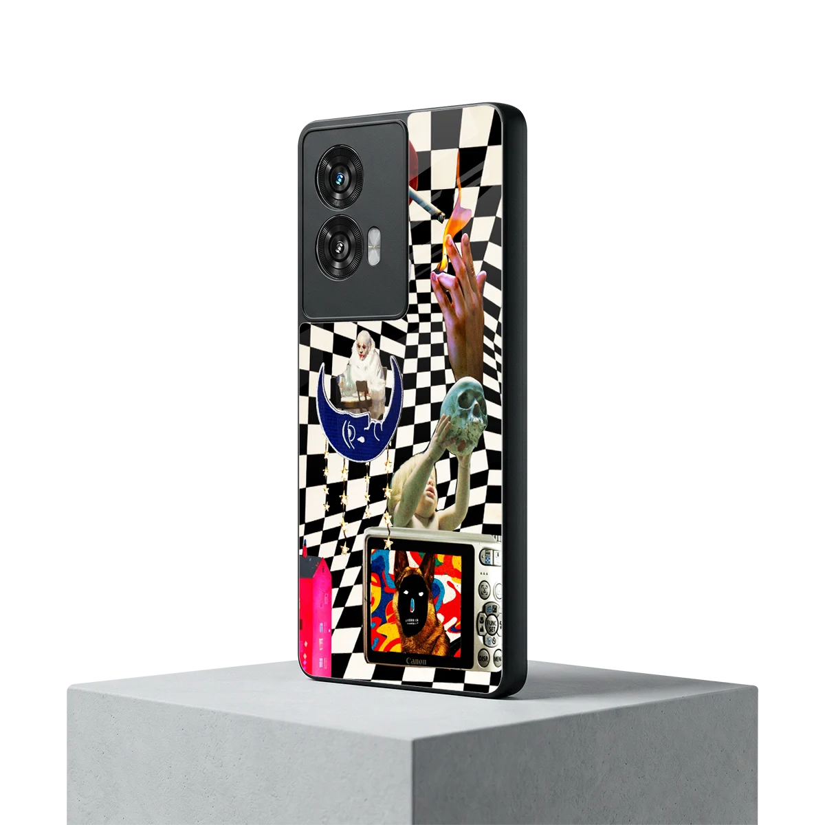 Dark Trip motorola edge 50 fusion mobile cover | shockproof glass phone case
