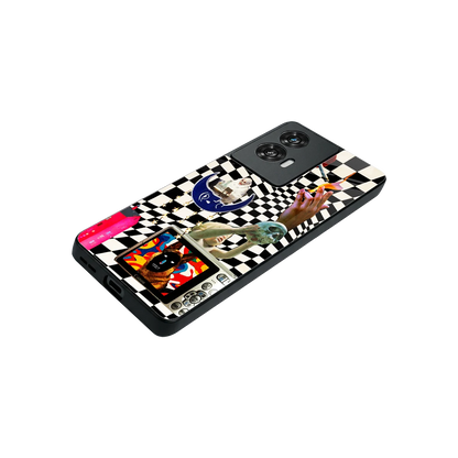 Dark Trip stylish phone case for motorola edge 50 fusion | glossy glass and slim fit
