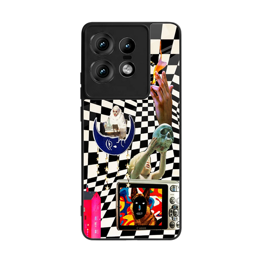 Dark Trip back phone cover | glass case for motorola edge 50 pro