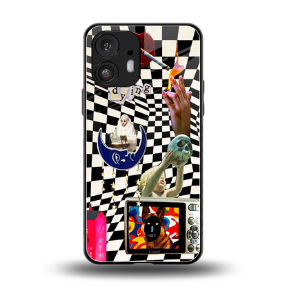 Dark Trip back phone cover | glass case for nothing phone 2