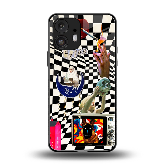 Dark Trip back phone cover | glass case for nothing phone 2