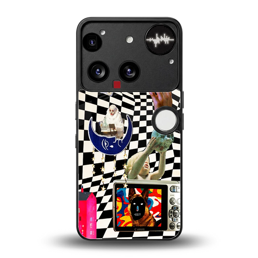 Dark Trip back phone cover | glass case for nothing phone 3