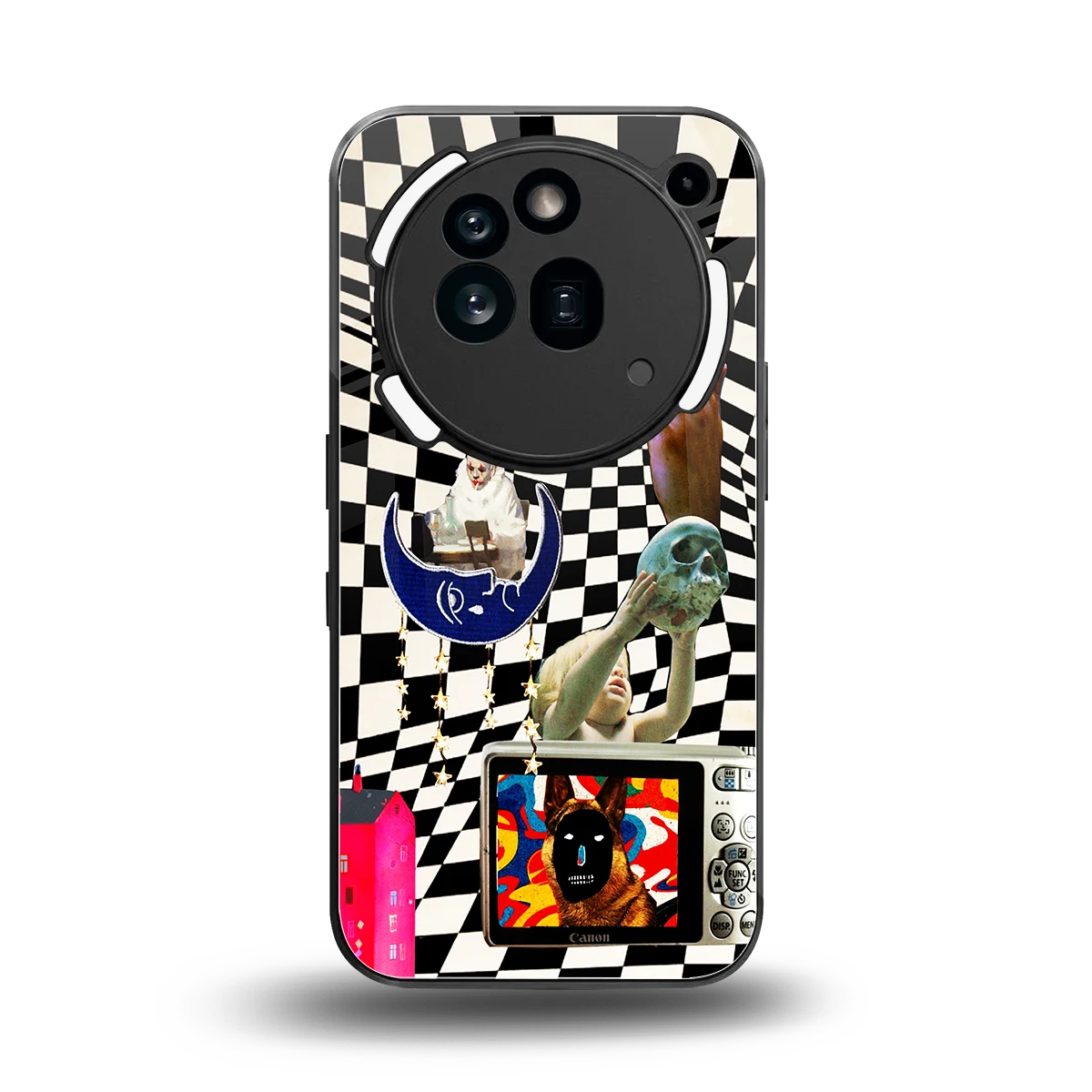 Dark Trip back phone cover | glass case for nothing phone 3a pro