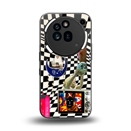 Dark Trip back phone cover | glass case for nothing phone 3a pro