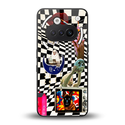 Dark Trip back phone cover | glass case for nothing phone 3a