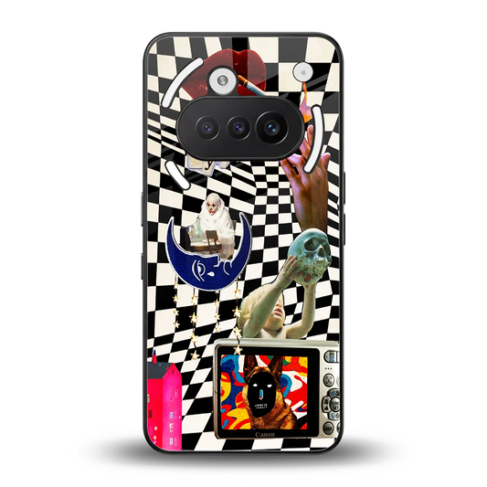 Dark Trip back phone cover | glass case for nothing phone 3a
